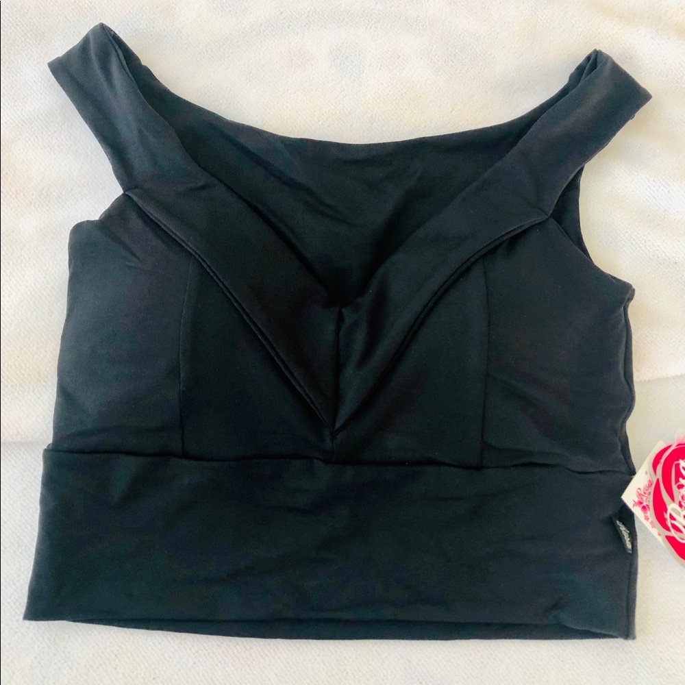 Brand new black crop top